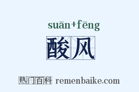 酸风是什么意思的图片